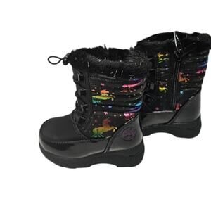 Totes Reena  Infant/Toddler Girls' Waterproof Snow Boot Black Size 5T NWT